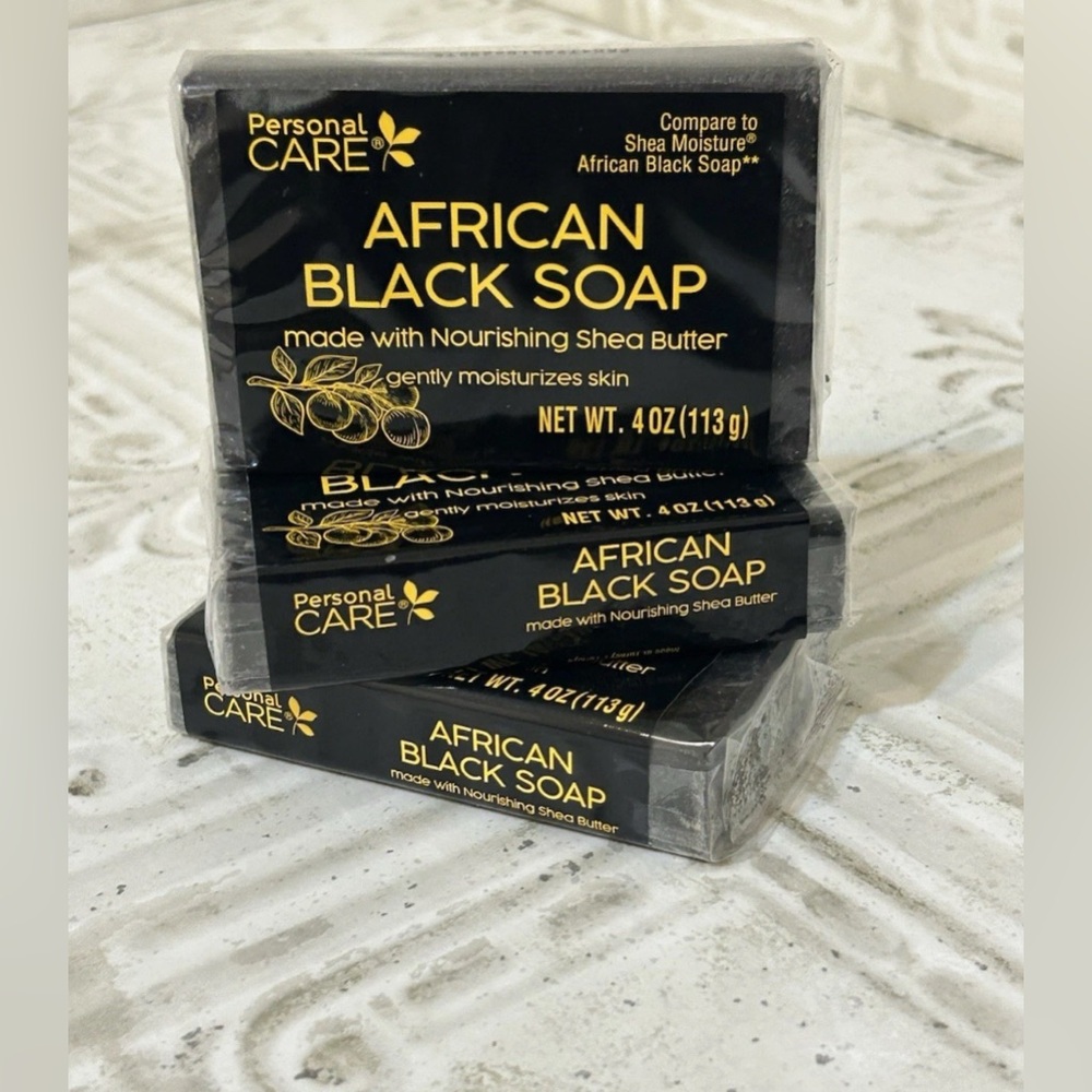 3 Shea Butter African Black Soap Acne Prone, Troubled Skin